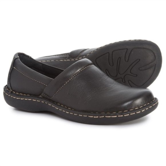 boc Shoes - b.o.c. by Born Concept Black Schroeder Closed Back Clogs Size 9.5